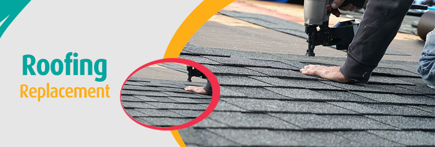 Banner of roofing replacement