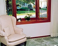 Living Room Wooden Bay Windows