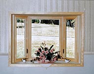 For-U-Builder Living Room Bay Window with Diamond carved glass grids